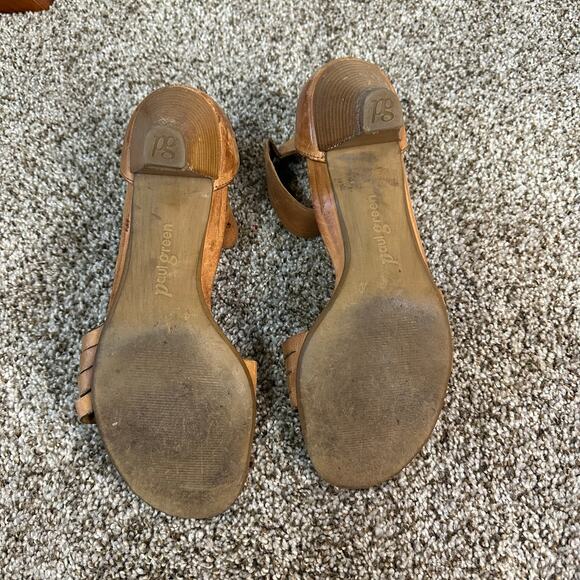 PAUL GREEN Women's Coco Leather Ankle Strap Sandal Size 4/US 6.5 In Brown - Picture 5 of 8
